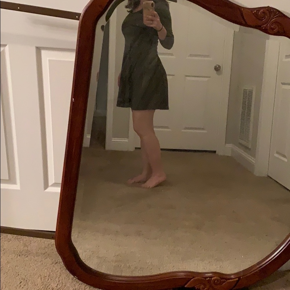 3/4 sleeve flare dress